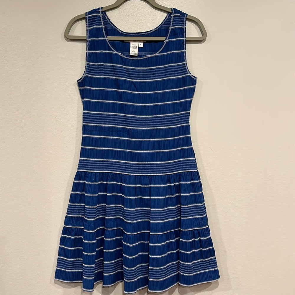Studio M Blue and White Sundress, sleeveless size S